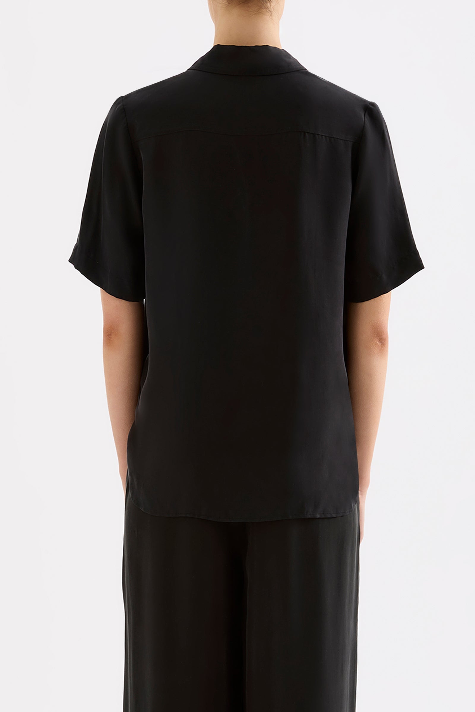 Dara Cupro Shirt Black 