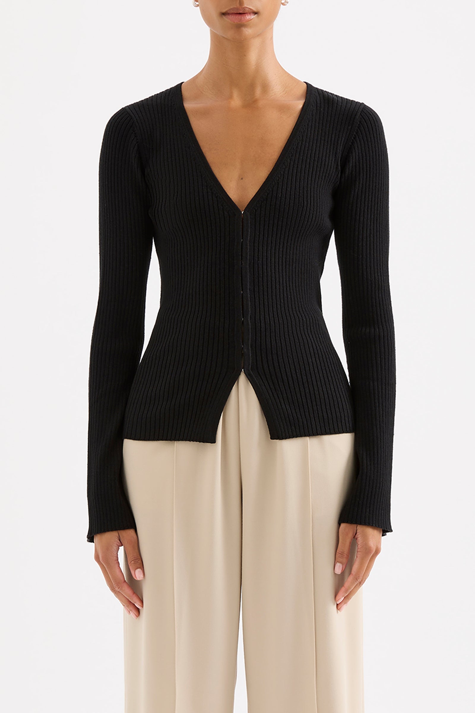 Ettiene Knit Cardigan Black 