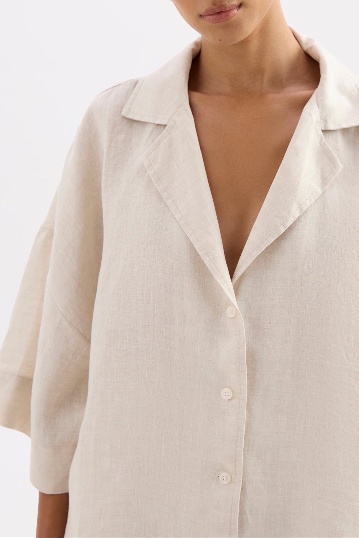 Lounge Linen Shirt Natural 