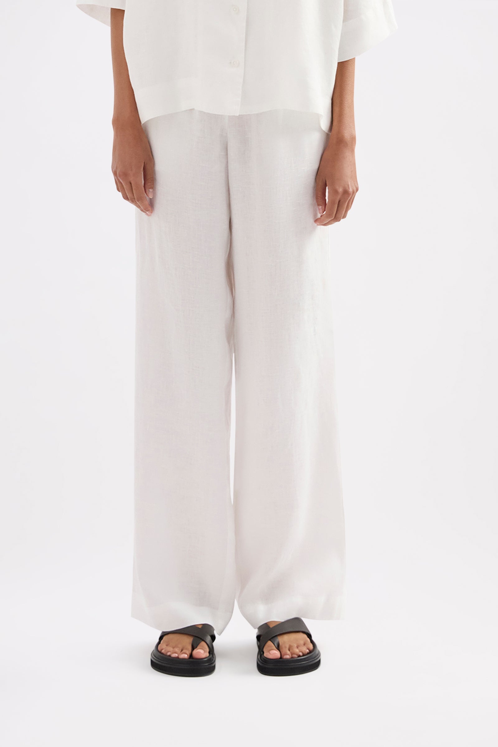 Lounge Linen Pant White 