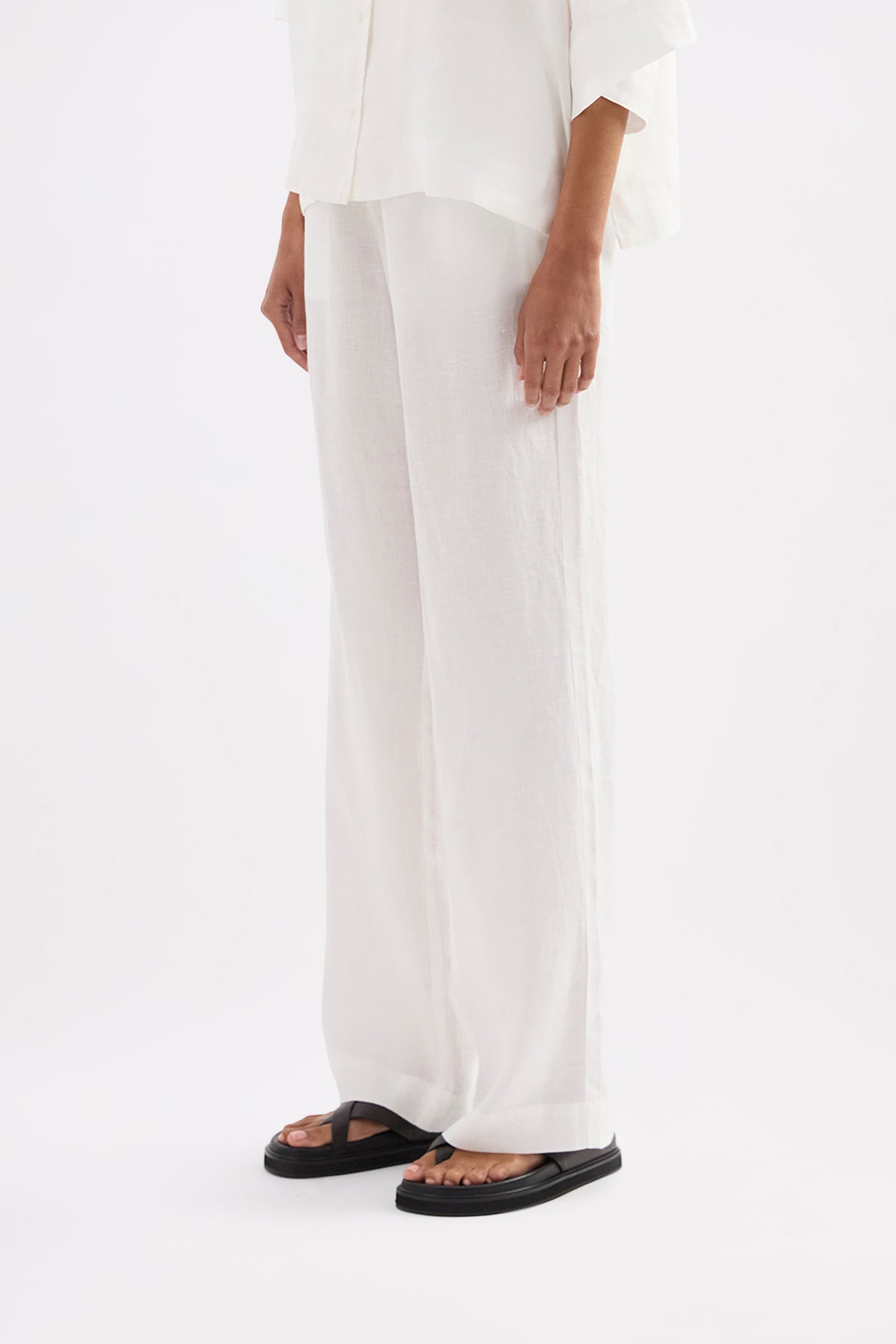 Lounge Linen Pant White 