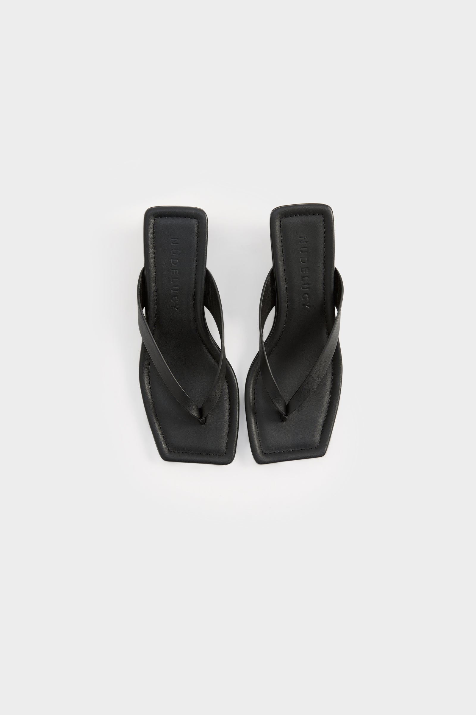 Gael Leather Heel Black 